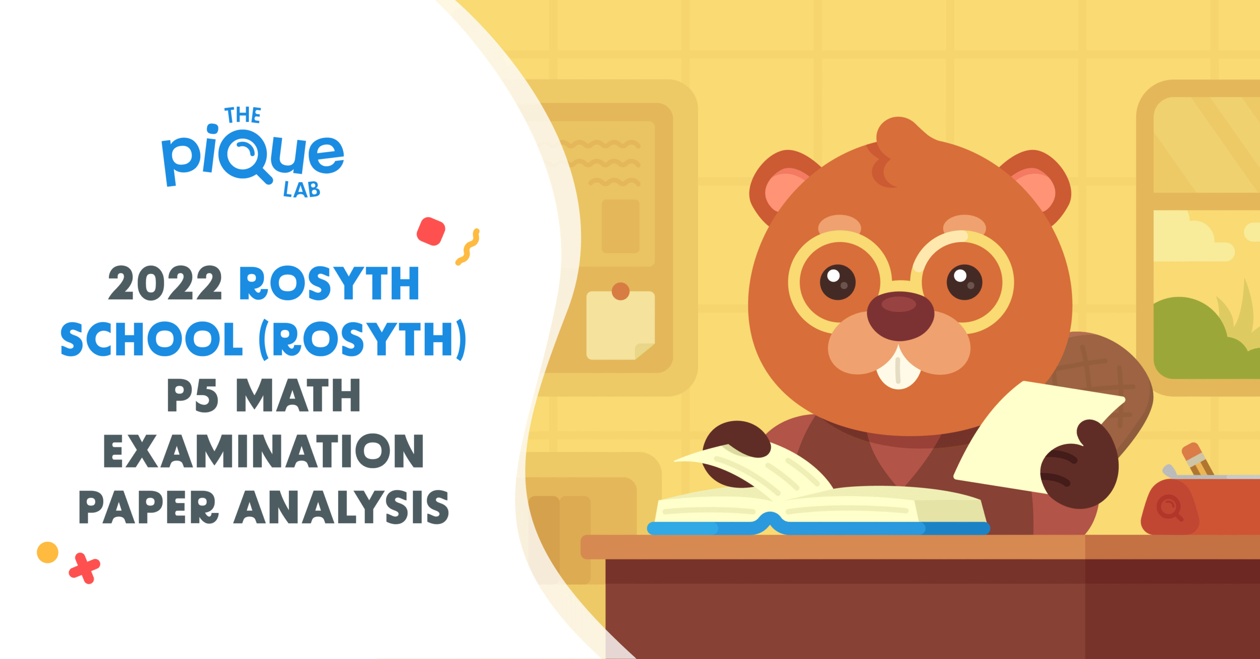 The Pique Lab Math Specialists will be solving a Primary 5 Math Ratio question from Rosyth School.