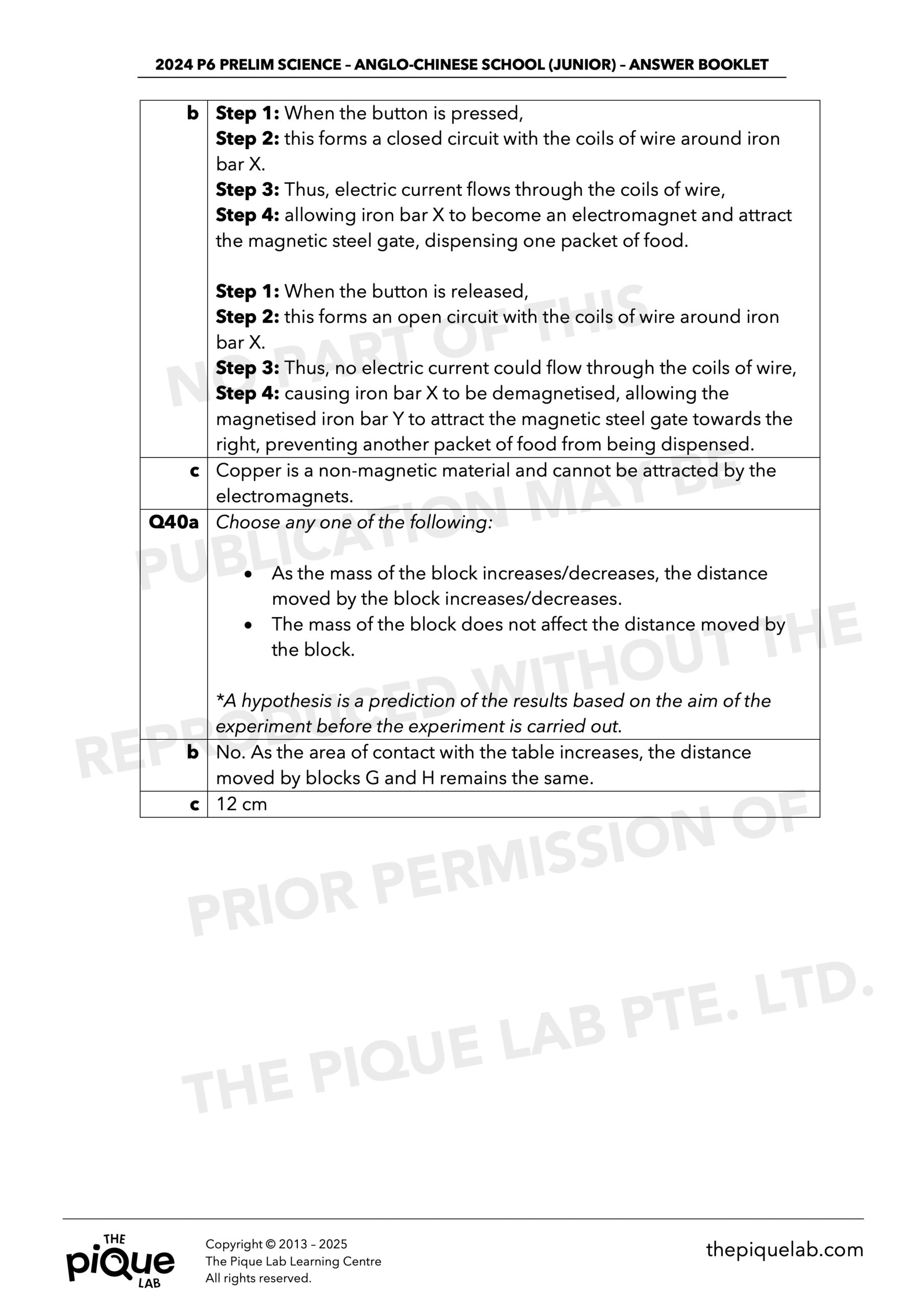 2024 P6 Science & Math Prelim Answer Set Bundle - Image 5